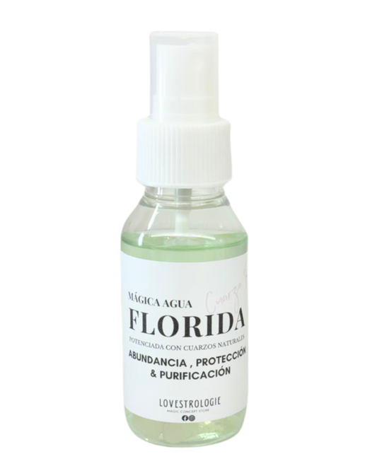 Mágica Agua Florida con cuarzos